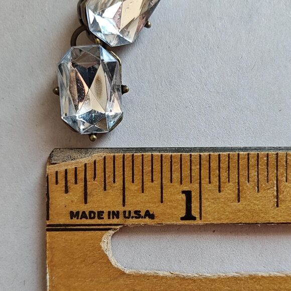 Plunder Crystal Statement Necklace Earrings Set Floral Briolette Jewelry Gift - Picture 15 of 16